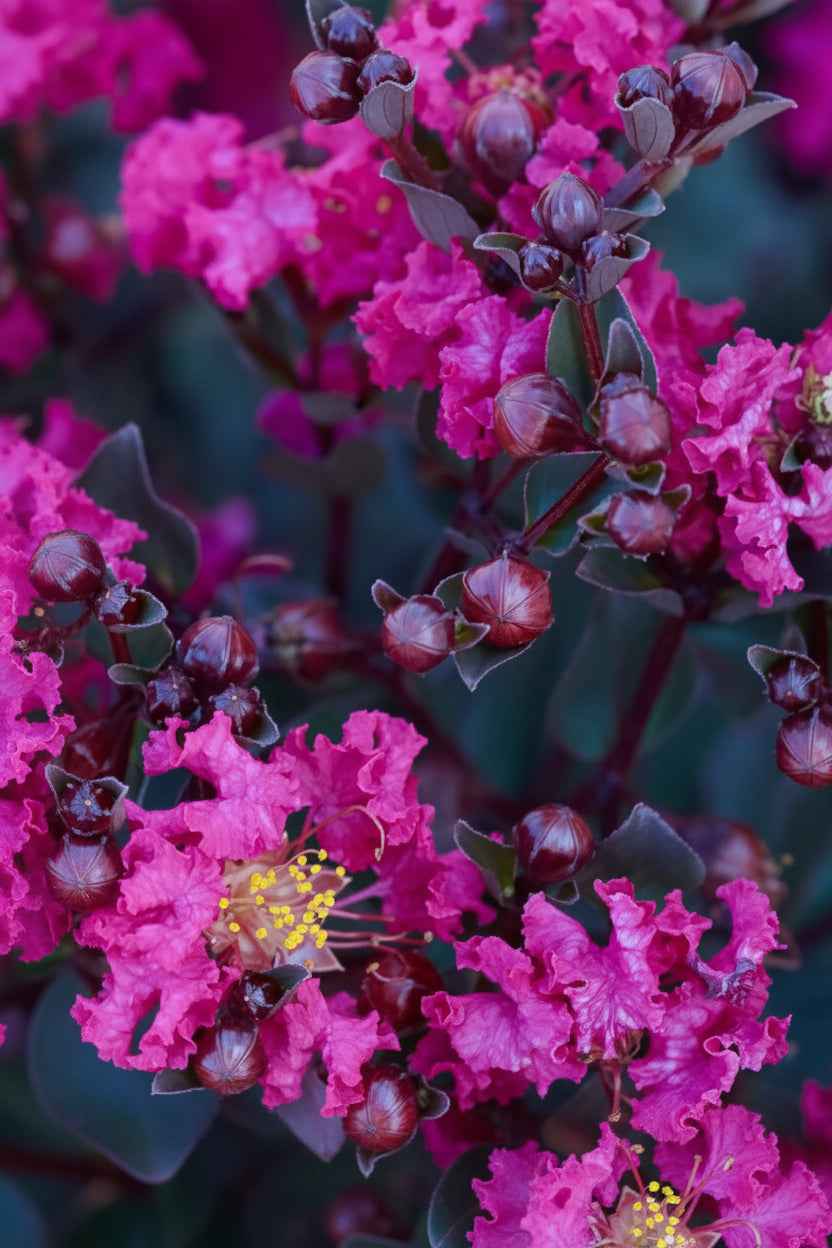 Kínai selyemmirtusz - Lagerstroemia indica 'Black Diamond Mystic Magenta'